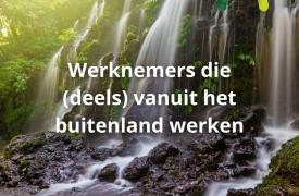 Werknemers die (deels) vanuit het buitenland werken